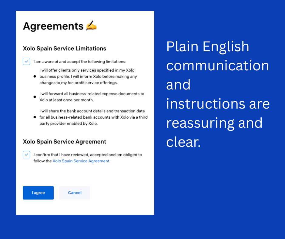 Xolo onboarding step 2 – identity verification